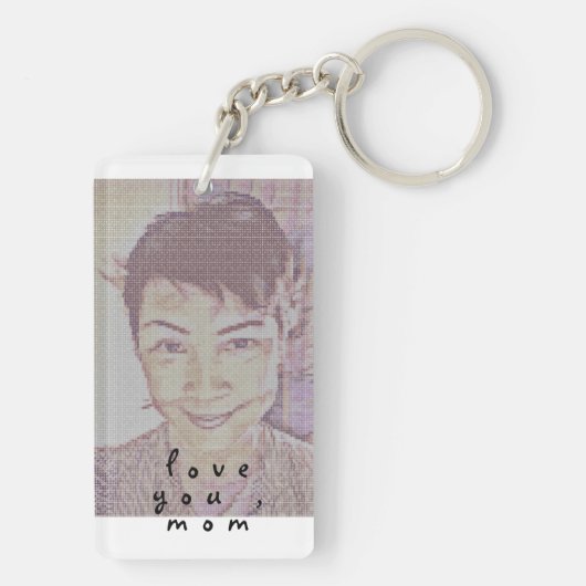 私はいつも母が必要だ キーホルダー (裏面)