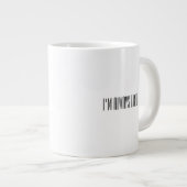 私はいつも疲れたコーヒーマグ ジャンボコーヒーマグカップ (正面右)