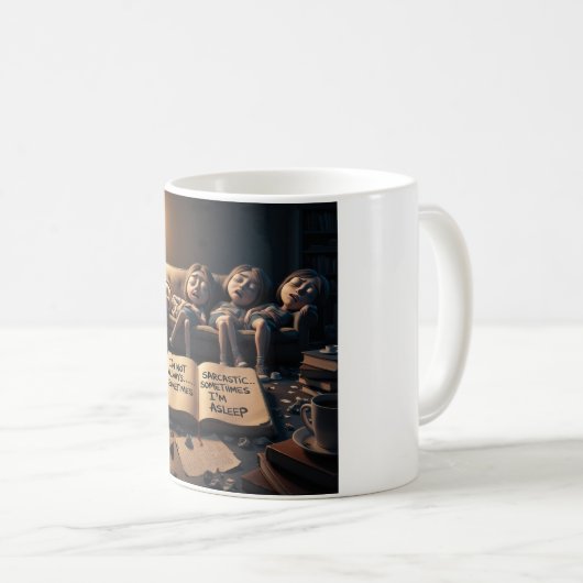 私はいつも皮肉なマグではない:ウィットなコーヒーのために コーヒーマグカップ (正面右)