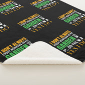 私はいつも私の楽しむ庭のyesで働いていない シェルパブランケット (3/4)