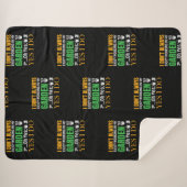 私はいつも私の楽しむ庭のyesで働いていない シェルパブランケット (正面(横))