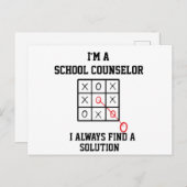 私はいつも解決策を見つけるスクールカウンセラー ポストカード (正面/裏面)