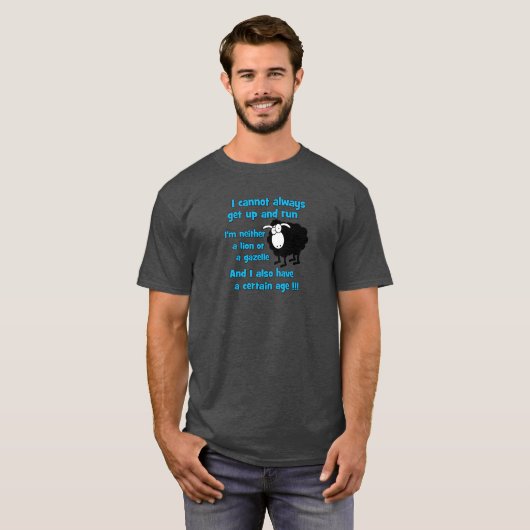 私はいつも起き上がってT走シャツにならない Tシャツ (正面フル)