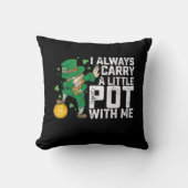 私はいつも運セント・パトリックと小さなポット クッション (正面)