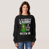私はいつも運セント・パトリックと小さなポット スウェットシャツ (正面フル)