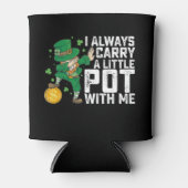 私はいつも運セント・パトリックと小さなポット 缶クーラー (正面)