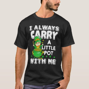 私はいつも運セント・パトリックと小さなポット Tシャツ