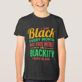 私はいつも黒だけど今月は特別 青少年用Tシャツ トライブレンドTシャツ