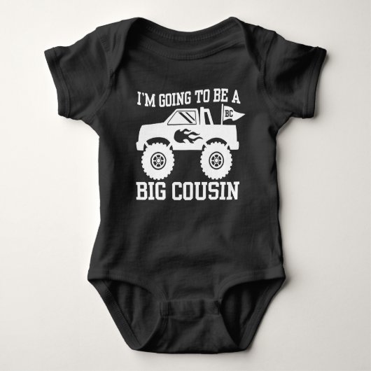 私はいとこの大きなベビーのボディスーツになる ベビーボディスーツ (正面)