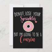 私はいとこの妊娠のお知らせ 招待状 (正面)