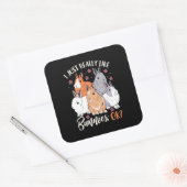 私はうさぎがとても好きだ スクエアシール (封筒)