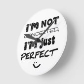 私はうぬぼれていません、私ですちょうど完全 ラウンド壁時計 (傾斜)