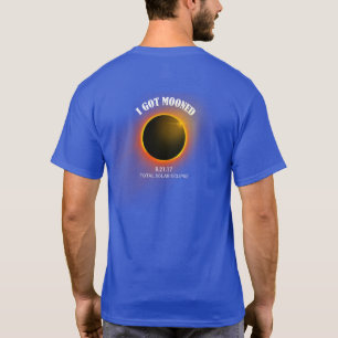 私はうろついたTシャツの青い総日食2017年を得ました Tシャツ