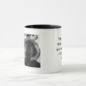 "私はうんざりするにうんざりします。" マグカップ (中央)