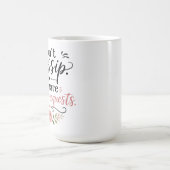 私はおしゃべりはしません…… コーヒーマグカップ (中央)