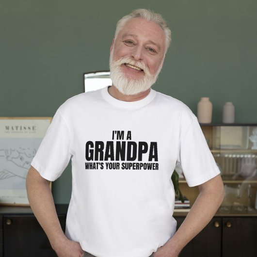 私はおじいさんで超大国のおもしろい諺 Tシャツ