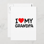 私はおじいちゃんが大好き ポストカード (正面/裏面)