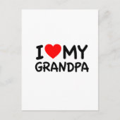 私はおじいちゃんが大好き ポストカード (正面)
