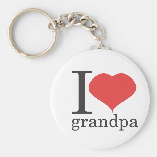 私はおじいちゃんのことが大好きだ キーホルダー (正面)