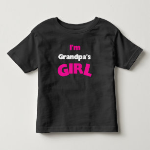 私はおじいちゃんの女 トドラーTシャツ
