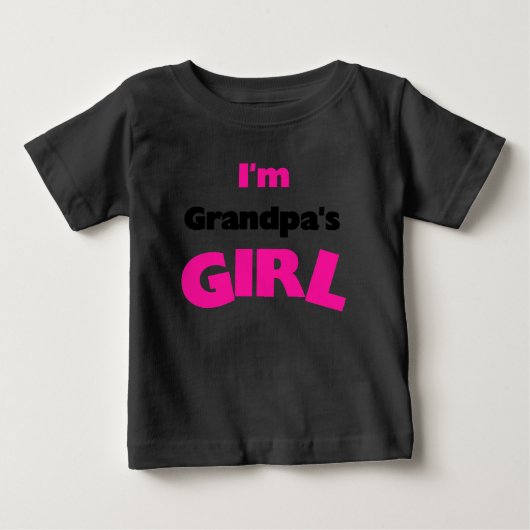 私はおじいちゃんの女 ベビーTシャツ (正面)