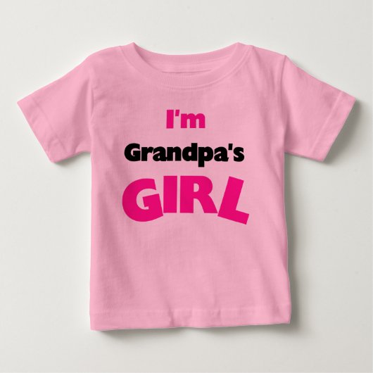 私はおじいちゃんの女 ベビーTシャツ (正面)