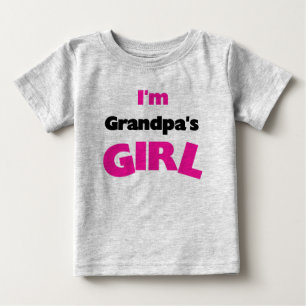 私はおじいちゃんの女 ベビーTシャツ