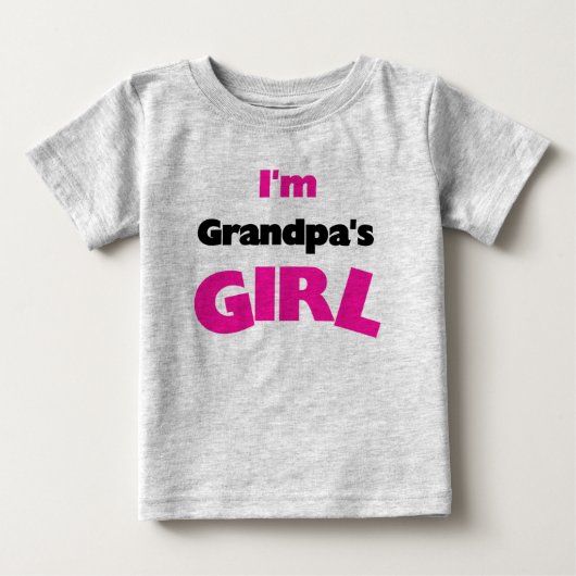 私はおじいちゃんの女 ベビーTシャツ (正面)