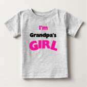 私はおじいちゃんの女 ベビーTシャツ (正面)
