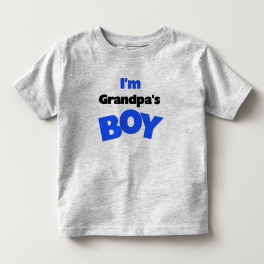 私はおじいちゃんの少年 トドラーTシャツ (正面)