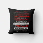 私はおじいちゃんの甘えの孫熱狂するだ クッション (正面)