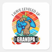 私はおじいちゃんまでレベルアップした スクエアシール (正面)