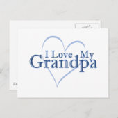 私はおじいちゃんを愛している ポストカード (正面/裏面)
