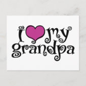私はおじいちゃんを愛している ポストカード (正面)