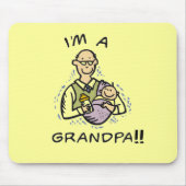 私はおじいちゃんTシャツとギフトだ マウスパッド (正面)