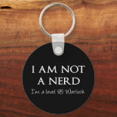 私はおたくではなく、私はレベル85ワーロック キーホルダー (正面)