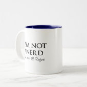 私はおたく、私ですレベル85の悪党ではないです ツートーンマグカップ (正面左)