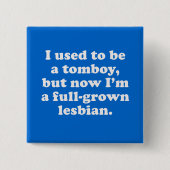 私はおてんば娘であるのが常でありました 缶バッジ (正面)