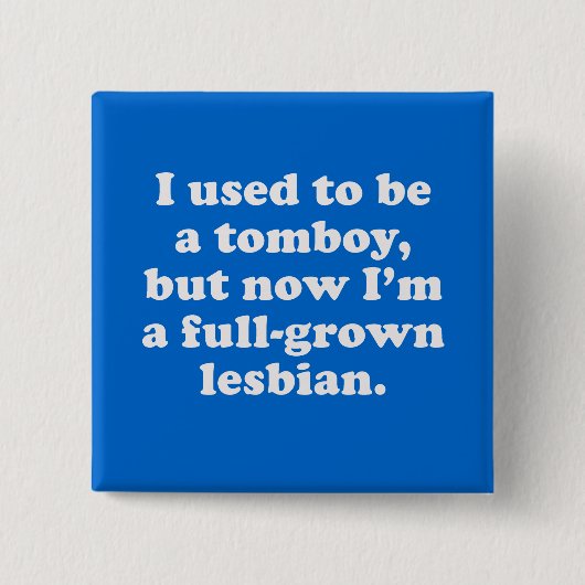 私はおてんば娘であるのが常でありました 缶バッジ (正面)