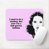 私はおてんば娘今IM才である十分に成長したLESBのが常でありました マウスパッド (マウス)