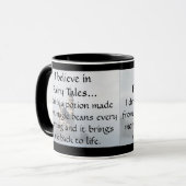 私はおとぎ話-コーヒーで毎朝信じます マグカップ (正面左)