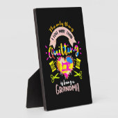 私はおばあちゃんであるキルティング以上に愛している フォトプラーク (側面)