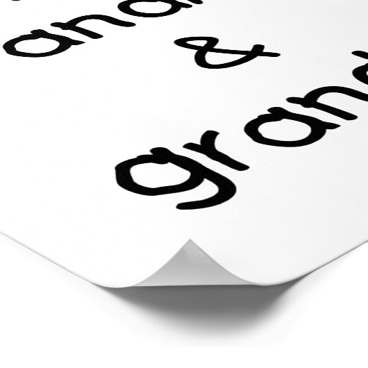 私はおばあちゃんとおじいちゃんが大好き ポスター (角)