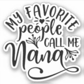 私はおばあちゃんになるのが大好き シール (正面)