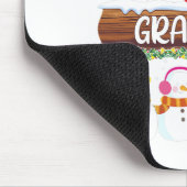 私はおばあちゃんの雪だるまクリスマスクリスマス家族 マウスパッド (コーナー)