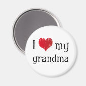 私はおばあちゃんを愛している マグネット (正面/裏面)
