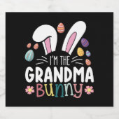 私はおばあちゃんバニー・イースター家族のマッチング ビールラベル (シングルラベル)