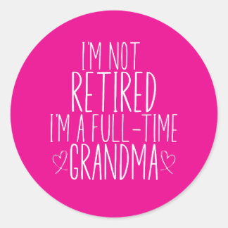 私はおばあちゃん退職したじゃないの ラウンドシール