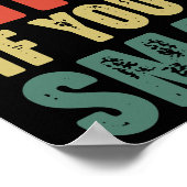 私はおもしろいあなたのもしより優しい頭が切れる ポスター (角)