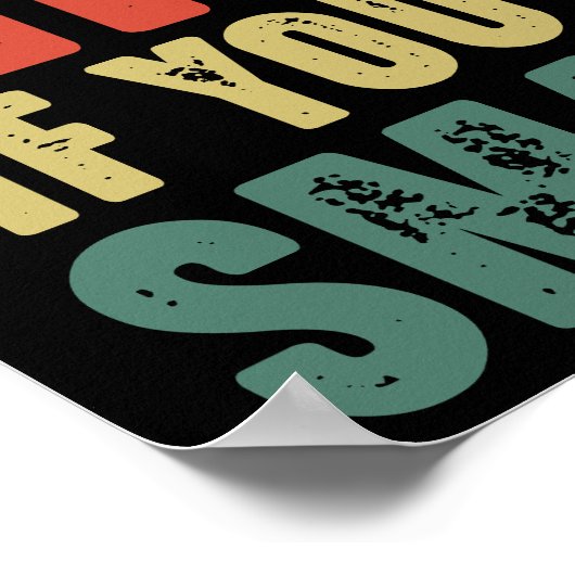 私はおもしろいあなたのもしより優しい頭が切れる ポスター (角)